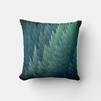 Coussin Motif de plume vert sarcelle