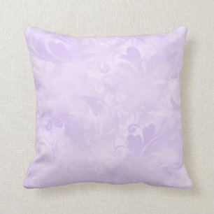 Coussin Motif de plumes Abstraites de lavande