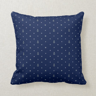 Coussin Motif de pois d'Ancre