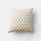 Coussin Motif de pois d'or (Verso)