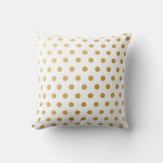Coussin Motif de pois d'or (Recto)