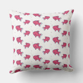 Coussin Motif de poisson rose mignon (Verso)
