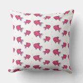 Coussin Motif de poisson rose mignon (Recto)