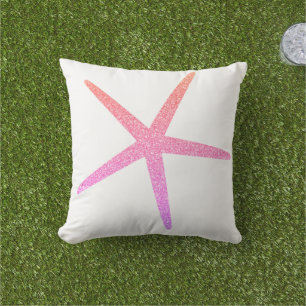 Coussin Motif de poisson-Starfish rose Rose Parties scinti