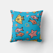 Coussin Motif de poissons et d'anges (Verso)