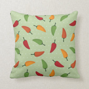 Coussin Motif de poivre de piments