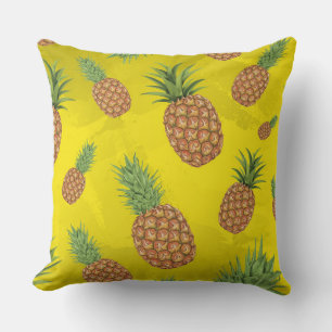 Coussin Motif de pomme de pin d'aquarelle 3
