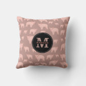 Coussin Motif de porc rose mou monogramme (Verso)