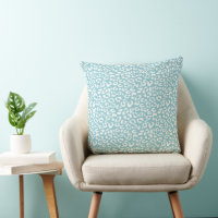 Motif de Poster de animal bleu Leopard Aqua