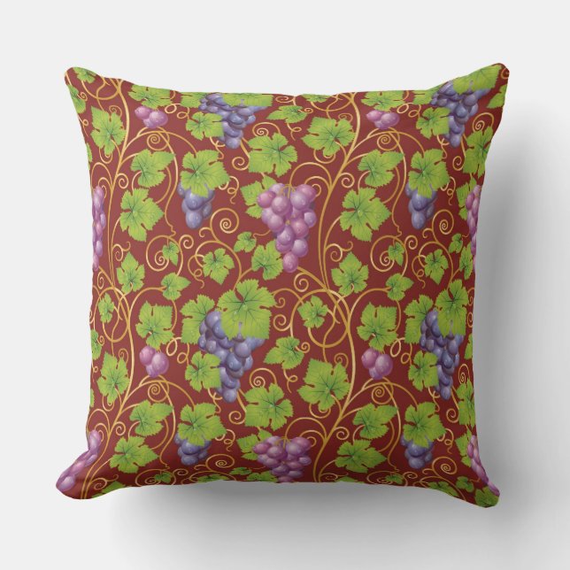 Coussin Motif de raisin (Recto)