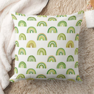 Coussin Motif de rangées de couleurs arc-en-ciel terreuses