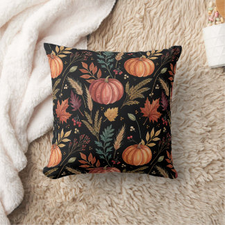 Coussin Motif de récolte d'automne Watercolor