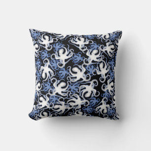 Coussin Motif de répétition Motif de pieuvre