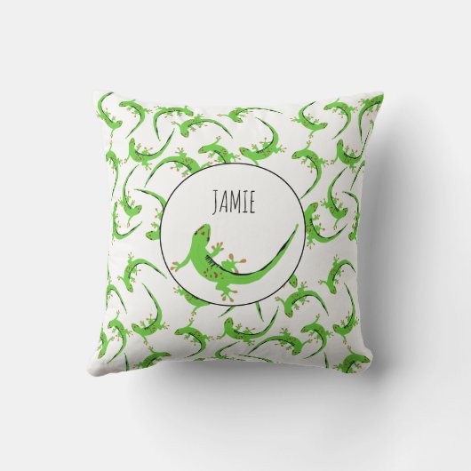 Coussin Motif de reptile Gecko Lizard (Verso)
