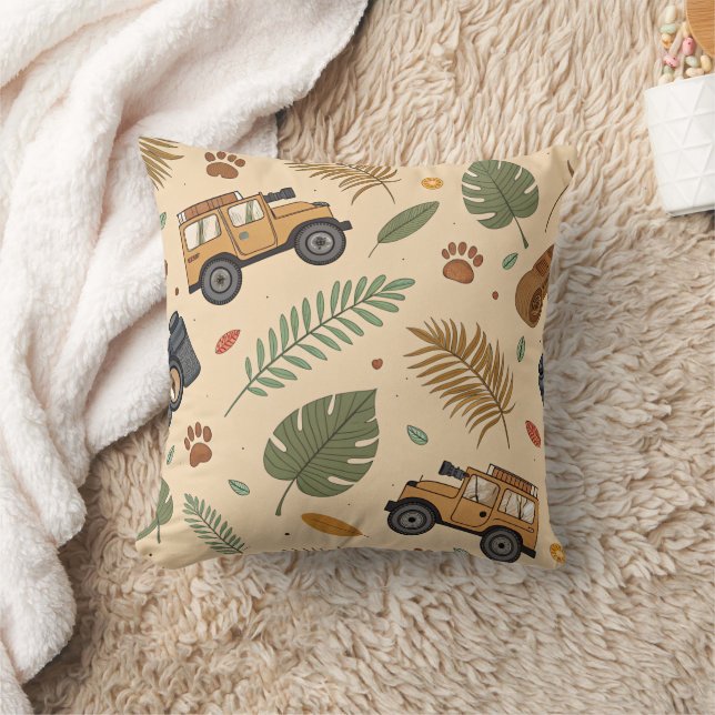 Coussin Motif de road trip vintage (3) (Couverture)