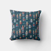 Coussin Motif de robot sombre (Recto)