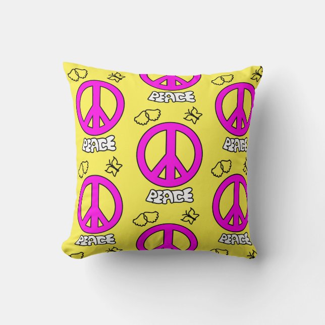 COUSSIN MOTIF DE SIGNE DE PAIX, (Recto)