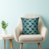 Coussin Motif de silhouette de chat noir mignon sur sarcel (Chaise)