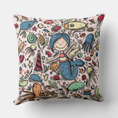 Coussin Motif de sirène fantastique (Verso)