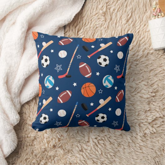 Coussin Motif de sport de baseball (Couverture)