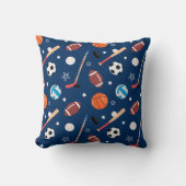 Coussin Motif de sport de baseball (Recto)