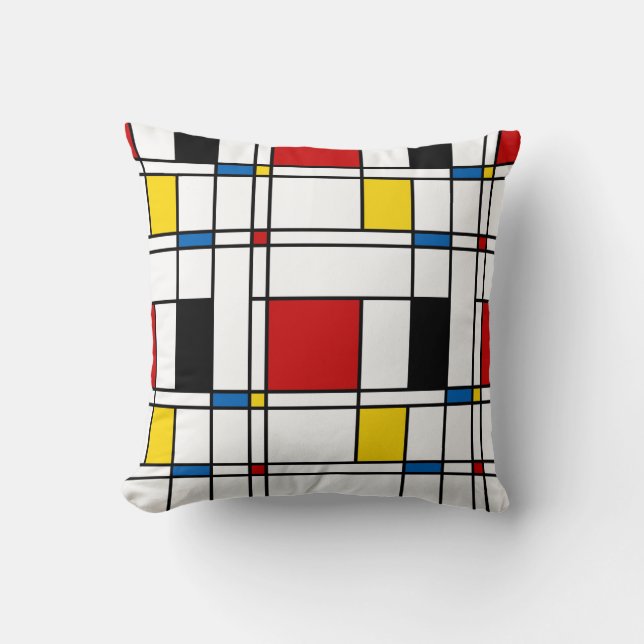 Coussin Motif de Stijl (Recto)