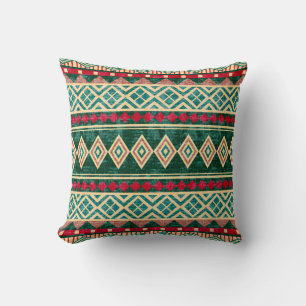 Coussin Motif de style africain géométrique Abstrait