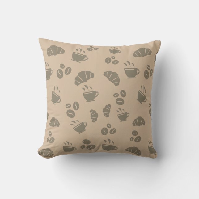 Coussin Motif de style de café (Recto)