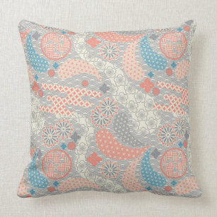 Coussin Motif de style japonais. Illustration