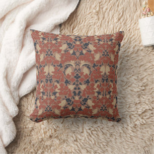 Coussin Motif de style William Morris d'automne