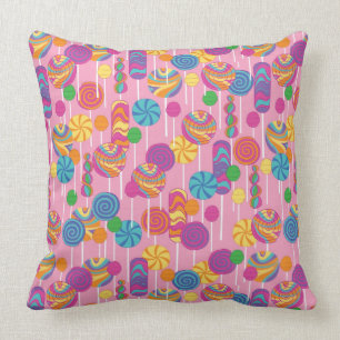 Coussin Motif de sucrerie de lucettes