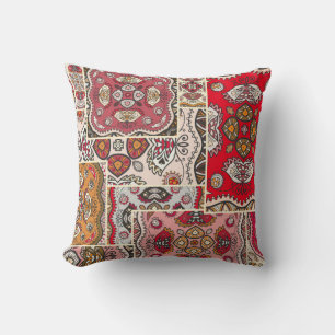 Coussin motif de surface composée patchwork vintage. Décor