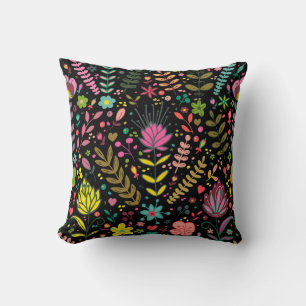 Coussin Motif de surface floral - Papier peint fleurs élég
