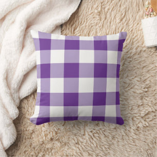 Coussin Motif de tableau de bord violet et blanc