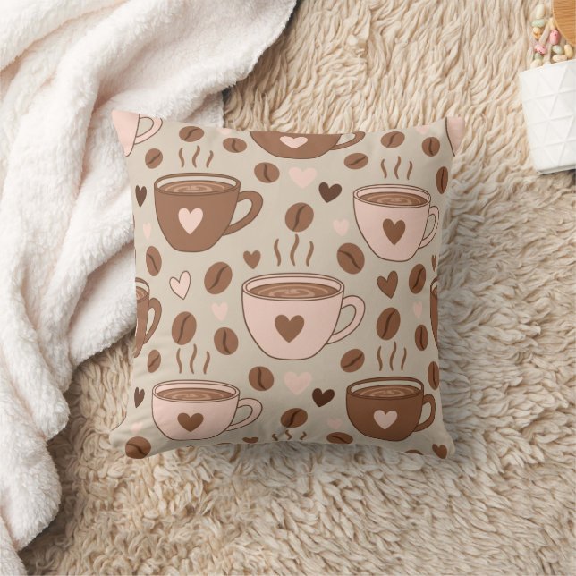 Coussin Motif de tasse de café cosy (11) (Couverture)