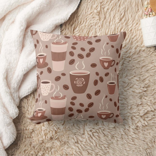 Coussin Motif de tasse de café cosy (4) (Couverture)