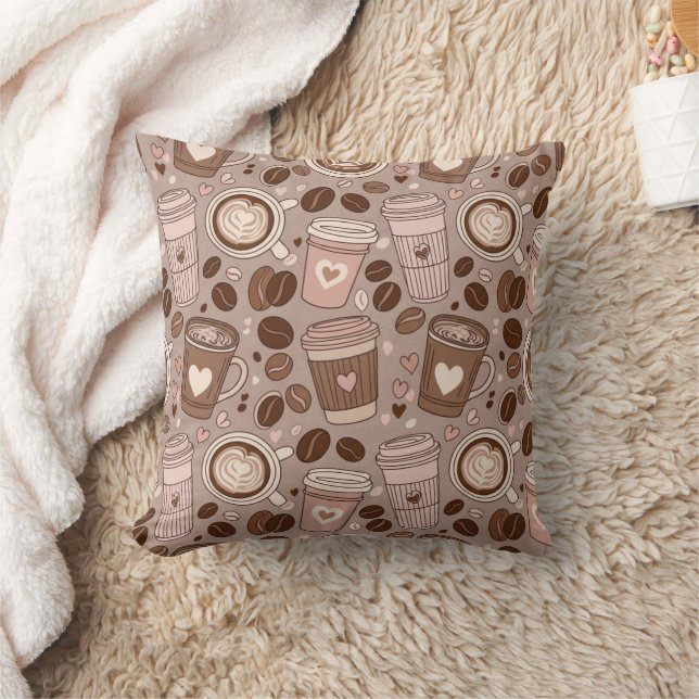 Coussin Motif de tasse de café cosy (6) (Couverture)