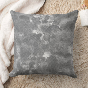 Coussin Motif de texture en marbre gris foncé