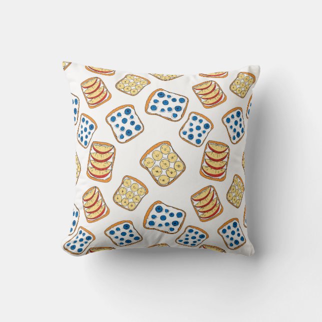 Coussin Motif de toast (Recto)
