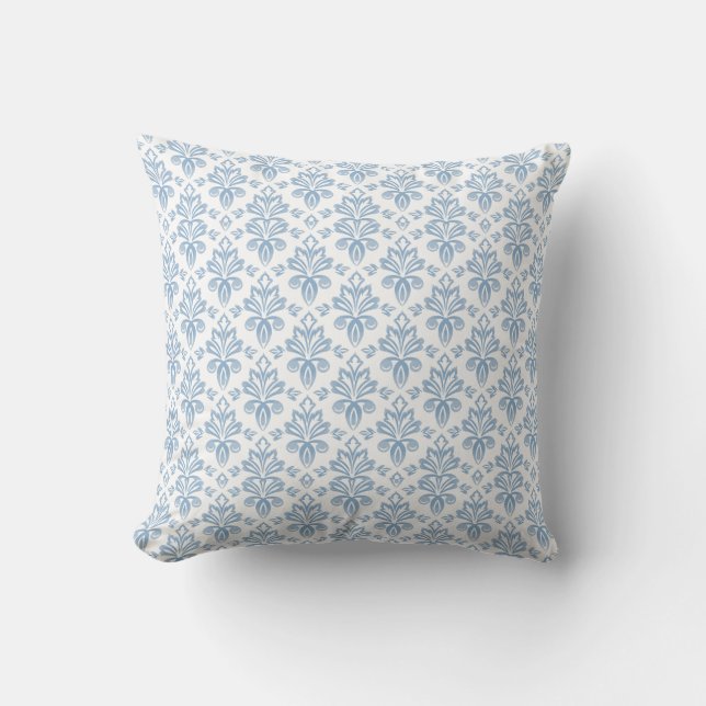Coussin Motif de toile bleu français (Recto)