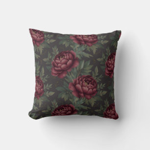 Coussin Motif de toile française florale de Bourgogne luna