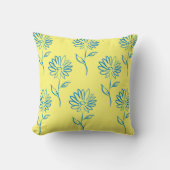 Coussin Motif de tournesol bleu (Recto)