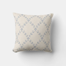 Motif de treillis floral bleu atténué en impressio