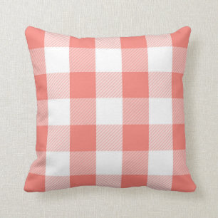 Coussin Motif de très bon goût de plaid de contrôle de