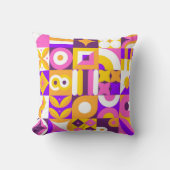 Coussin Motif de tuiles lumineuses Bauhaus (Recto)