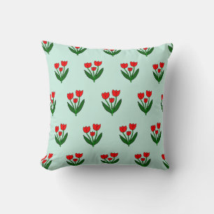 Coussin Motif de tulipes