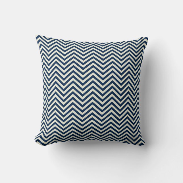 Coussin Motif de vague de Zig Zag (Recto)