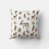 Coussin Motif de verdure d'animaux fantaisistes de la forê (Verso)