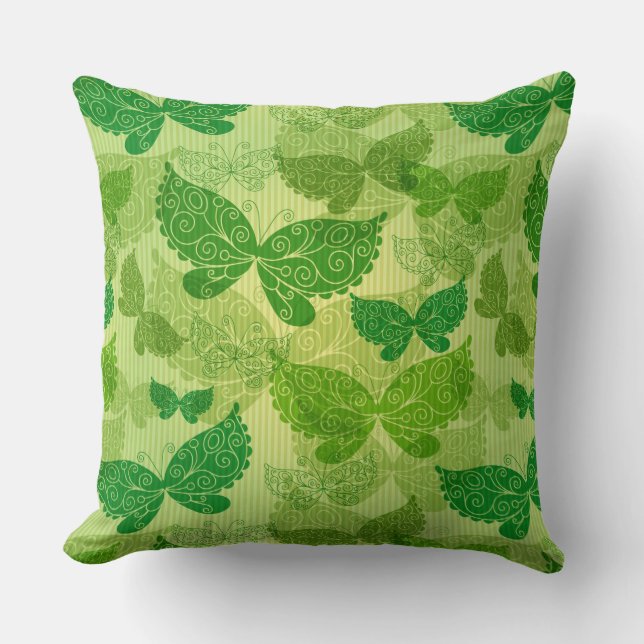Coussin Motif de vert de ressort (Recto)