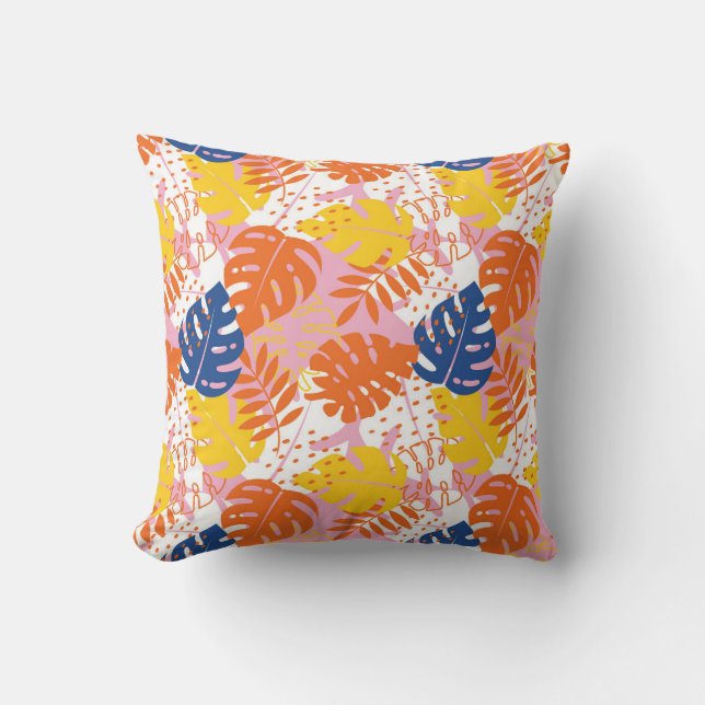 Coussin Motif de vibrations tropicales (Recto)